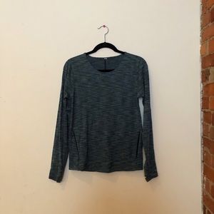 Blue lululemon sweater with zipper pockets!
